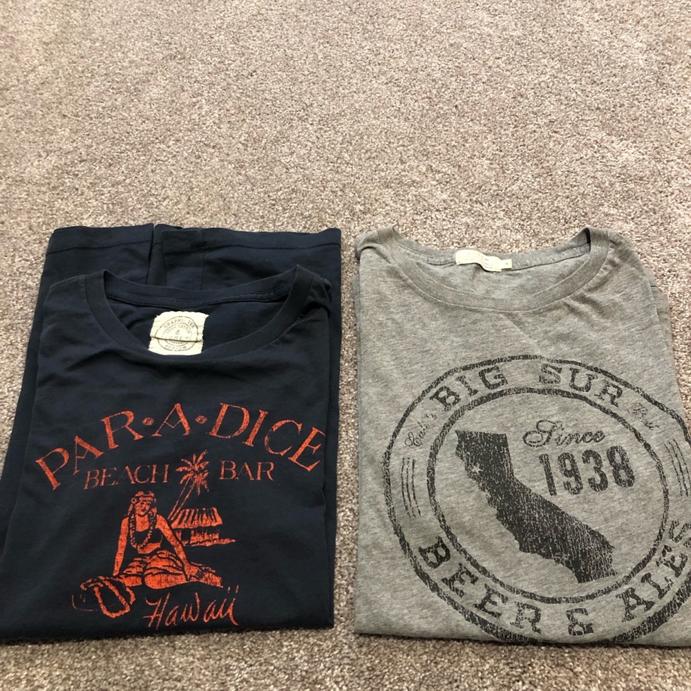 J Crew T shirts- SOLD TOGETHER 2 SHIRTS- MEDIUM